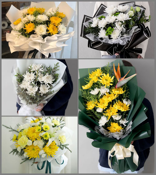 浙江省绍兴越城区灵芝镇女迪村白事花束代送